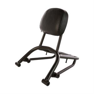 Rack, Prima Rear w/Backrest for Yamaha Zuma 125 <'2016