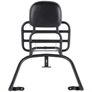 Rack, Prima Rear Chrome w/Backrest for Vespa GTS - Image 4