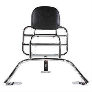 Rack, Prima Rear Chrome w/Backrest for Vespa GTS