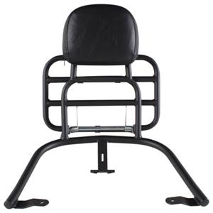 Rack, Prima Rear Black w/Backrest for Vespa Primavera, Sprint