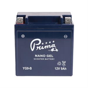 Battery, Prima YG9-B Nano Gel for Vespa Primavera, Sprint