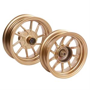Rim Set, NCY Gold Hustler for 50cc Honda Ruckus