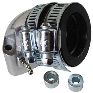 Intake Manifold, NCY 28mm Chrome for 125cc - 150cc GY6 Scooters, ATVs, Go Karts