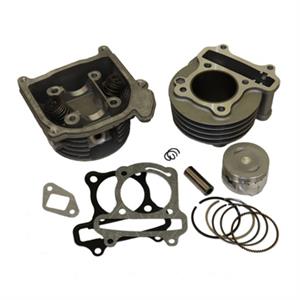 Cylinder Kit w/Head, 69mm Valves for 50cc 4-Stroke 139QMB Scooters