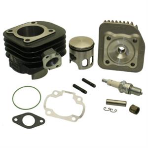 Cylinder Kit w/Head, Polini 47mm Corsa Big Bore 70cc for 50cc 2-Stroke A/C Minarelli Based Scooters