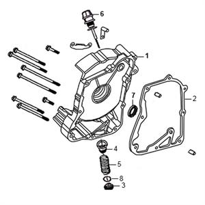 E07 - Right Crankcase Cover for 125cc Lance Scooters