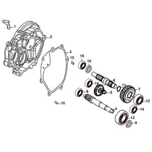E14 - Transmission for 125cc Lance Scooters