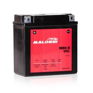 Battery, Malossi MB9-B Gel for Genuine Stella