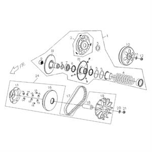 E07 - Driving Pulley for 170i Genuine Buddy