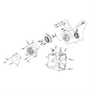 E08 - Generator for 170i Genuine Buddy, Hooligan