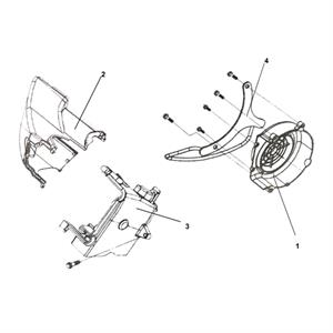 E01 - Fan Cover, Engine Shrouds for 200i Lance Scooters