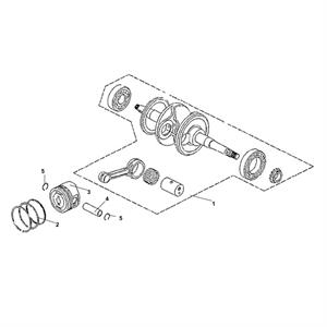 E13 - Crankshaft for 200i Lance Scooters