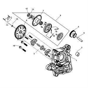 E04 - Right Crankcase for 200i Lance Scooters