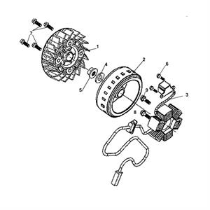 E07 - Generator, Flywheel for 200i Lance Scooters