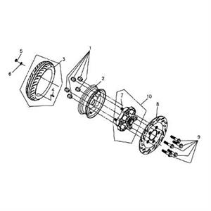 F11 - Rear Wheel for 200i Lance PCH