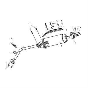 F15 - Exhaust Muffler for 200i Lance Cabo