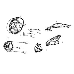 F01 - Headlight for 50cc - 200i Lance Cabo