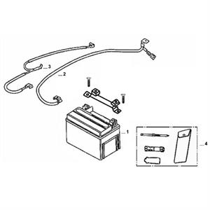 F13 - Battery for 50cc - 200i Lance Cabo