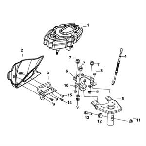 F02 - Speedometer for 50cc - 200i Lance Cabo