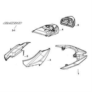 F07 - Body Cover for 50cc - 200i Lance Cabo