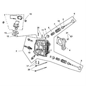 E03 - Cylinder Head for 125cc Lance Scooters