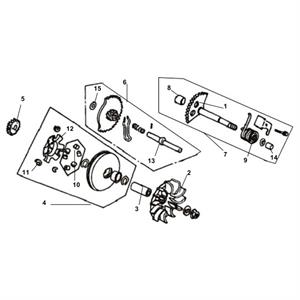 E12 - Variator Kit for 125cc Lance Scooters