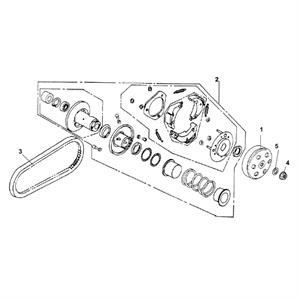 E13 - Driven Pulley for 125cc Lance Scooters