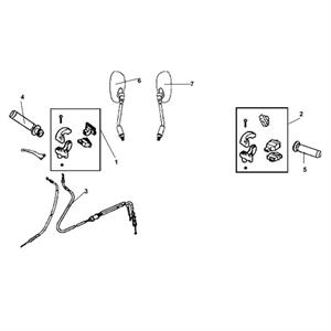 F03 - Cable, Switch, Handle Lever for 200i Lance Cali