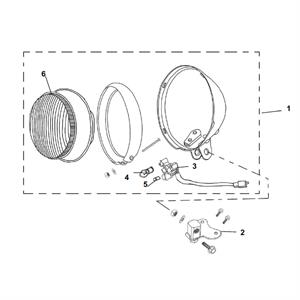F01 - Headlight Assembly for 50cc - 200i Lance Cali
