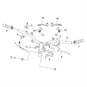 F03 - Handlebar for 50cc - 200i Lance Havana