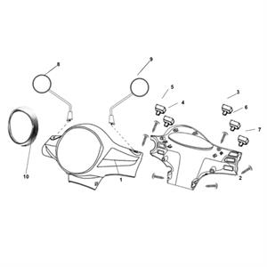 F05 - Handle Cover for 50cc - 200i Lance Havana