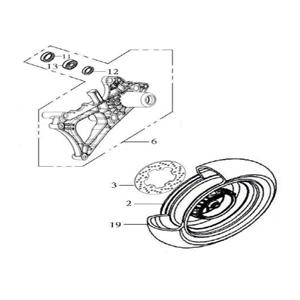F16 - Rear Rim for SYM HD200