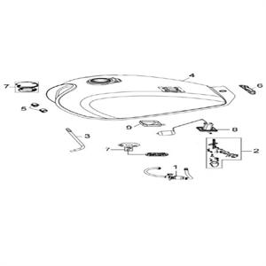 F18 - Fuel Tank for 150cc SYM Wolf