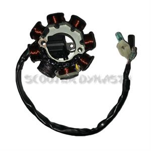 Stator, 8 Coils for 50cc 2-Stroke TGB Scooters