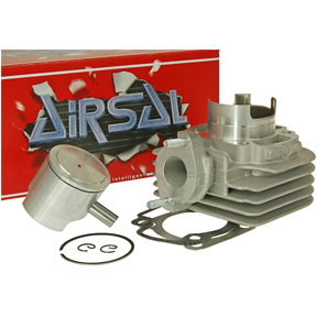 Cylinder Kit, Airsal 46mm Big Bore 65cc for 50cc 2-Stroke A/C Franco Morini Based Scooters
