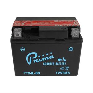Battery, Prima YTX4L-BS for Genuine 50, Vespa ET2