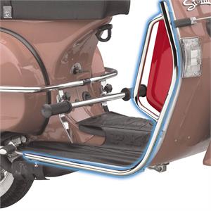Legshield Protectors, Prima Chrome for Genuine Stellas, Vespa P-Series