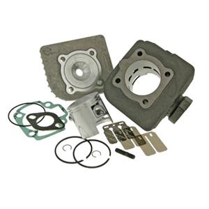 Cylinder Kit w/Head, Malossi 47mm Big Bore 70cc for 50cc 2-Stroke Franco Morini Based Scooters