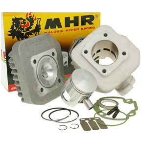 Cylinder Kit w/Head, Malossi 47mm MHR Replica Big Bore 70cc for 50cc 2-Stroke Honda, Kymco Scooters