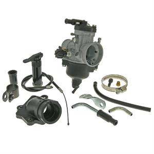 Carburetor Kit, Malossi 22mm PHVB for 100cc 2-Stroke Air-Cooled Minarelli Based Scooters