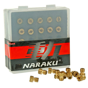 Carburetor Main Jets, Naraku Sizes 80 - 98 for 50cc 4-Stroke 139QMB Scooters