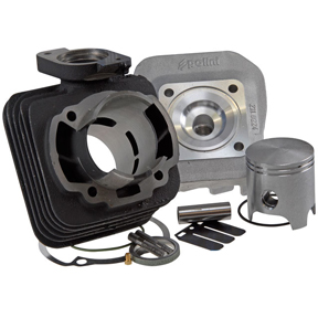 Cylinder Kit w/Head, Polini 47mm Big Bore 70cc for 50cc 2-Stroke Honda, Kymco Scooters