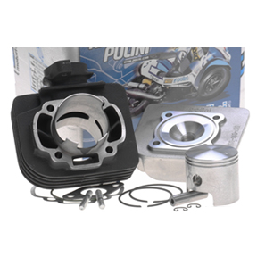 Cylinder Kit w/Head, Polini 47mm Big Bore 70cc for 50cc 2-Stroke A/C Franco Morini Based Scooters