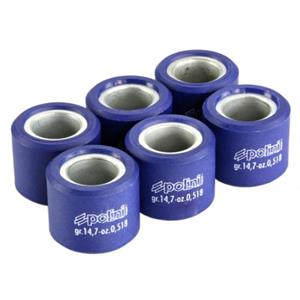 Variator Roller Weights, Polini, 23mm x 18mm, 250cc Engines