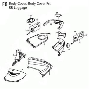 F08 - Body Panels for 50cc - 170i Genuine Buddy