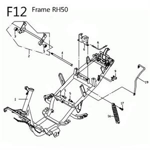 F12 - Frame for 50cc 2-Stroke Genuine RH