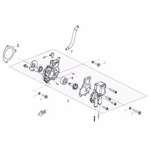 E06 - Water Pump for 50cc Genuine Venture