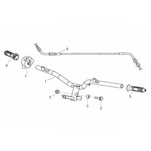 F01 - Steering for 50cc Genuine Venture