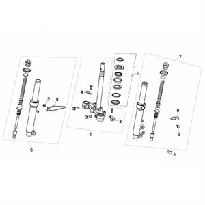 F03 - Front Fork for 50cc Genuine Venture