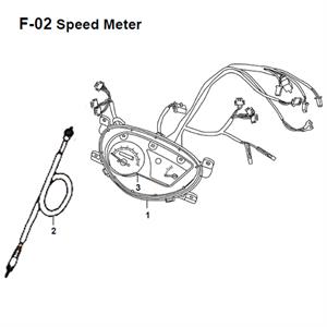 F02 - Speedometer for 50cc - 200i Lance PCH